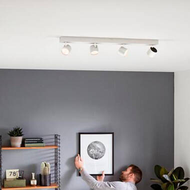 Prodotto da Lampada da Soffitto LED Regolabile WarmGlow con Quattro Faretti 4x4.5W PHILIPS Star