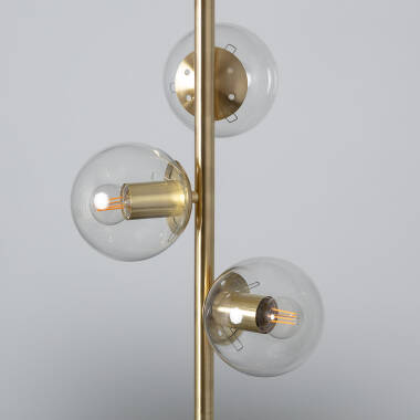 Product van Staande lamp van Metaal en Glas Otos 3 Spotlights