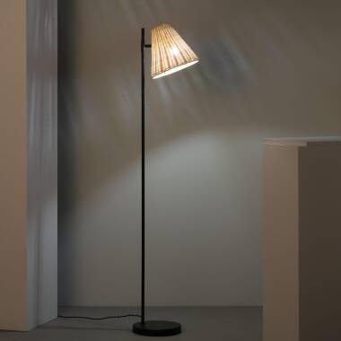 Product van Staande lamp  Metaal en Rotan Cesto