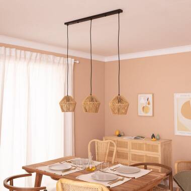 Product of Kirito Braided Paper Three Spotlight Pendant Lamp 