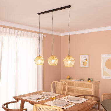 Product of Kirito Braided Paper Three Spotlight Pendant Lamp 