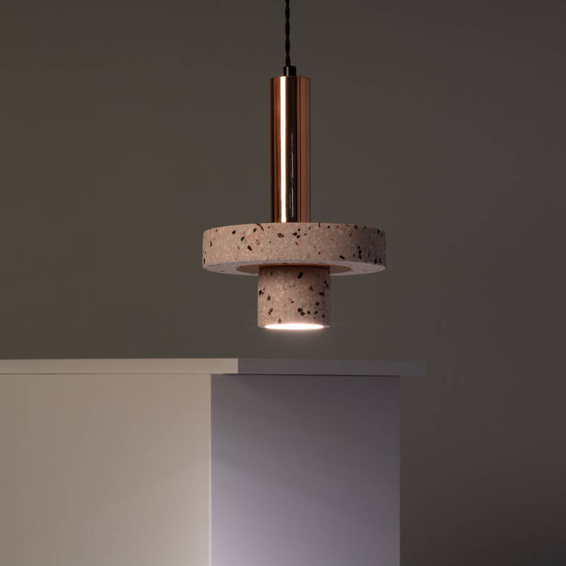 Product of Hestia Metal & Cement Pendant Lamp 