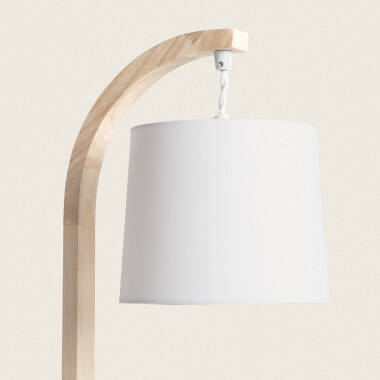 Product of Haakon Wood and Textile Table Lamp