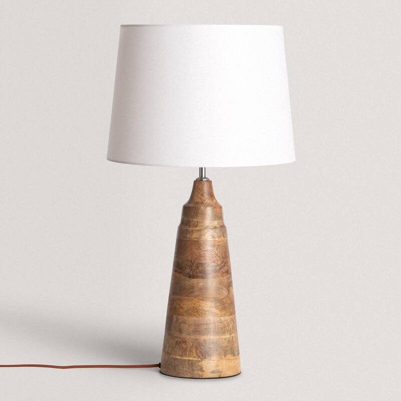 Produit de Lampe à Poser en bois Rajesh ILUZZIA