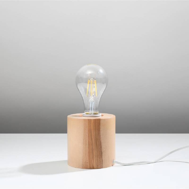 Product of Salgado Wooden Table Lamp SOLLUX