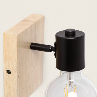 Produit de Lampe Murale Orientable Métal et Bois Moroni