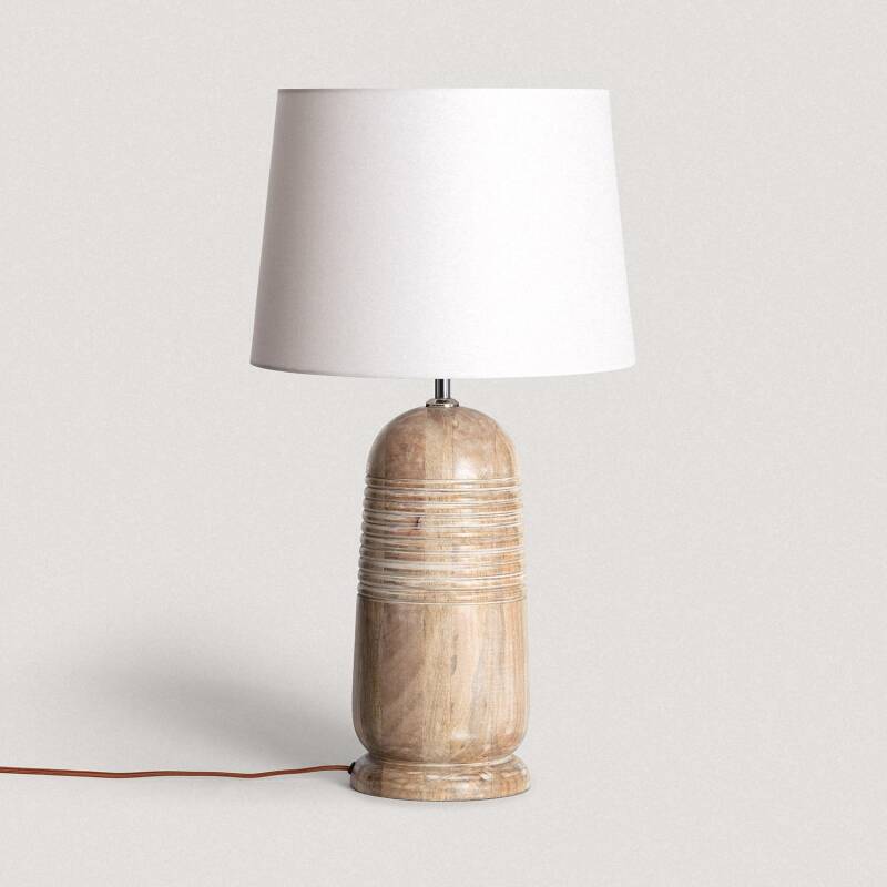 Produit de Lampe à Poser en bois Warsha ILUZZIA