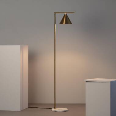 Product of Tinos Marble & Metal Floor Lamp ILUZZIA