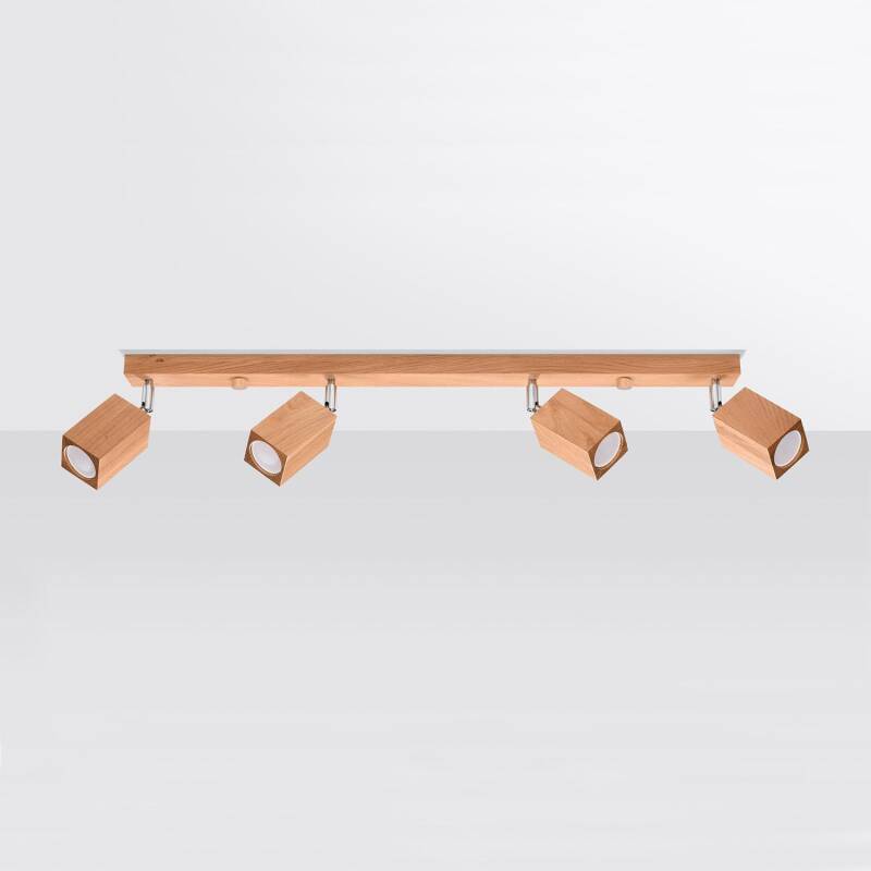 Prodotto da Lampada da Soffitto in Legno Keke 4 SOLLUX