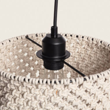 Product van Hanglamp van Katoen Macramé  Hupa