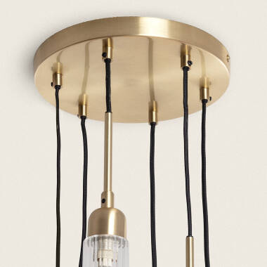 Product of Iraide Metal & Glass Pendant Lamp 