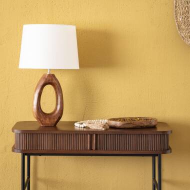 Product of Darshan Wooden Table Lamp ILUZZIA 