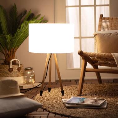 Product of Makaik Wood Oudoor Table Lamp