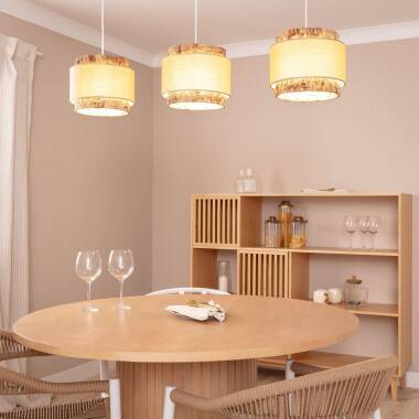 Product of Orleans Tri Natural Fibres Pendant Lamp 