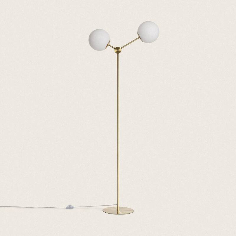 Product van Staande Lamp Metaal en Glas Moonlight 2 Spots