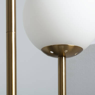 Product van Staande Metaal en Glas Moonlight Brass 2spots