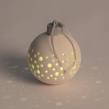 Product of Estella LED Porcelain Christmas Ball Battery Operated