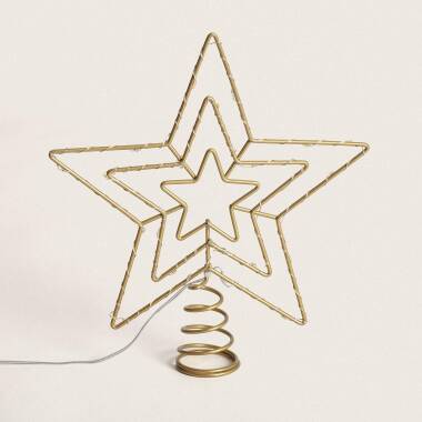 Produkt od Kovová LED Vánoční Hvězda na Stromek na baterie Jaione