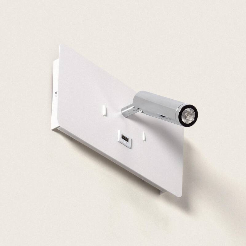 Produit de Lampe Murale LED 8W Métal avec Port USB Rossey