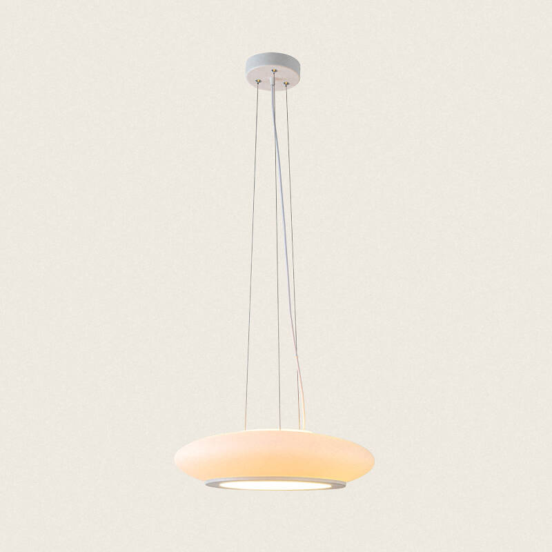 Product of Hudson M 18W Metal & Glass Pendant Lamp 