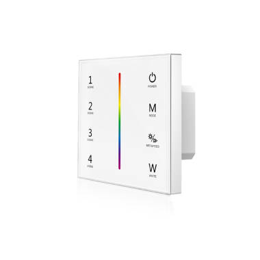 Contrôleur Variateur Murale Tactile pour Ruban LED RGBW RF