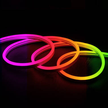 LED-Streifen Neon 11 W/m RGB  220V AC 60 LED/m Halbrund 180º IP67 nach Mass Schnitt alle 100 cm
