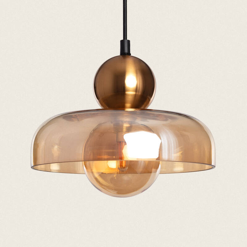 Product of Cailin Metal & Glass Pendant Lamp 