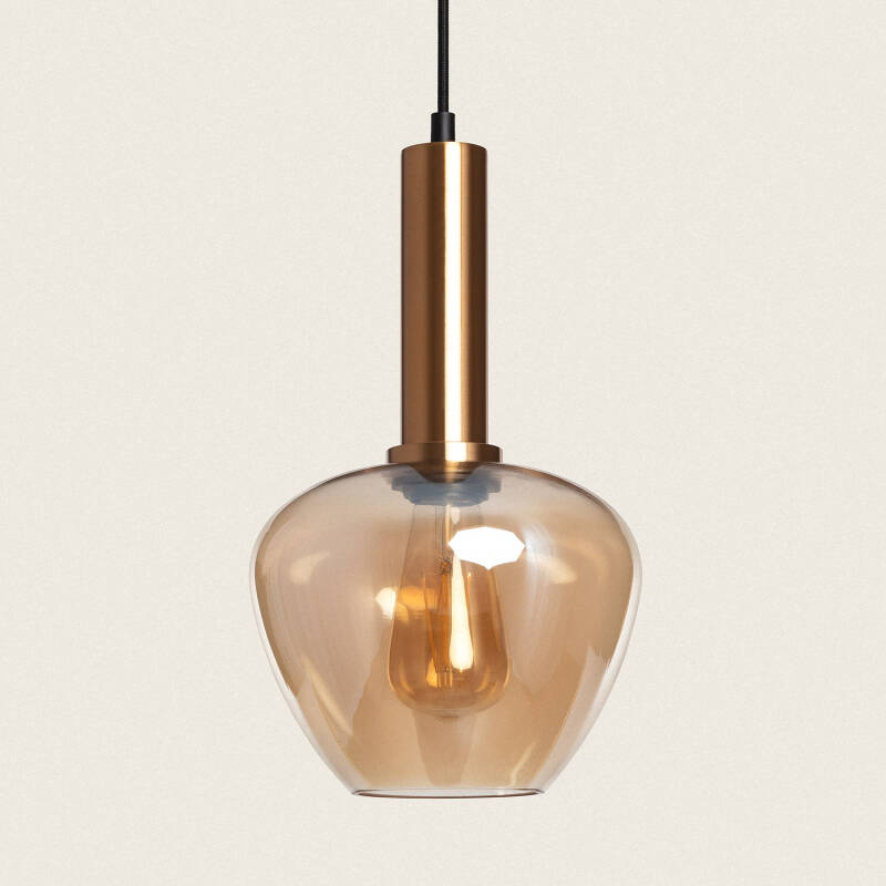 Product of Daira Metal & Glass Pendant Lamp 