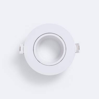 Produkt von Downlight-Ring Rund Weiß für GU10 / GU5.3 LED-Glühbirne Schnitt Ø 75 mm