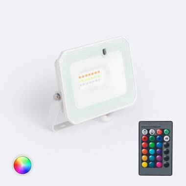 20W RGBW White LED Floodlight with IR Remote IP65