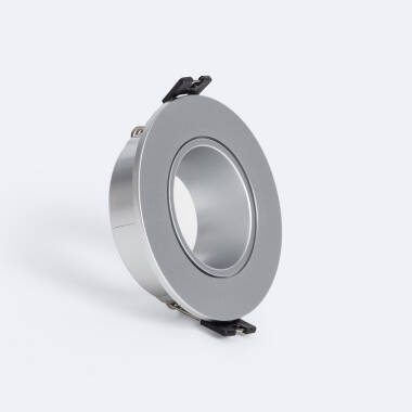 Portafaretto Downlight Conico Basso UGR Nero per Lampadina LED GU10 / GU5.3 Foro Ø 90mm