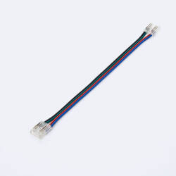 Product Connettore Hippo Doppio con cavo per Striscia LED RGB/RGBIC COB 24V DC IP20 Larghezza 10mm