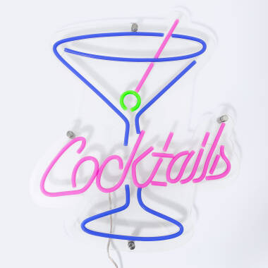 Neonový Nápis „Cocktails“