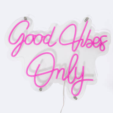 Enseigne Néon LED « Good Vibes Only »