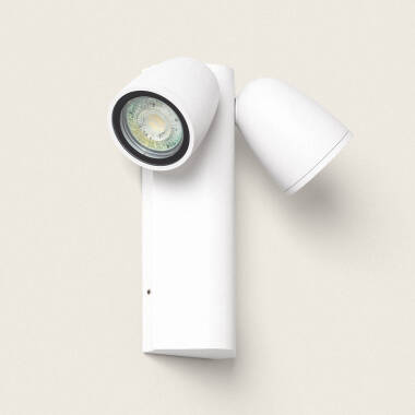 Product van Wandlamp Outdoor Aluminium Abel Twee Spots