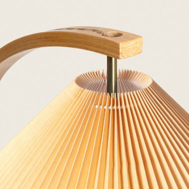 Product van Staande Lamp van Hout Luanda