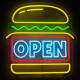 Product van Neon LED Open Burguer