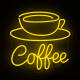 Product van Neon Bord LED Koffie