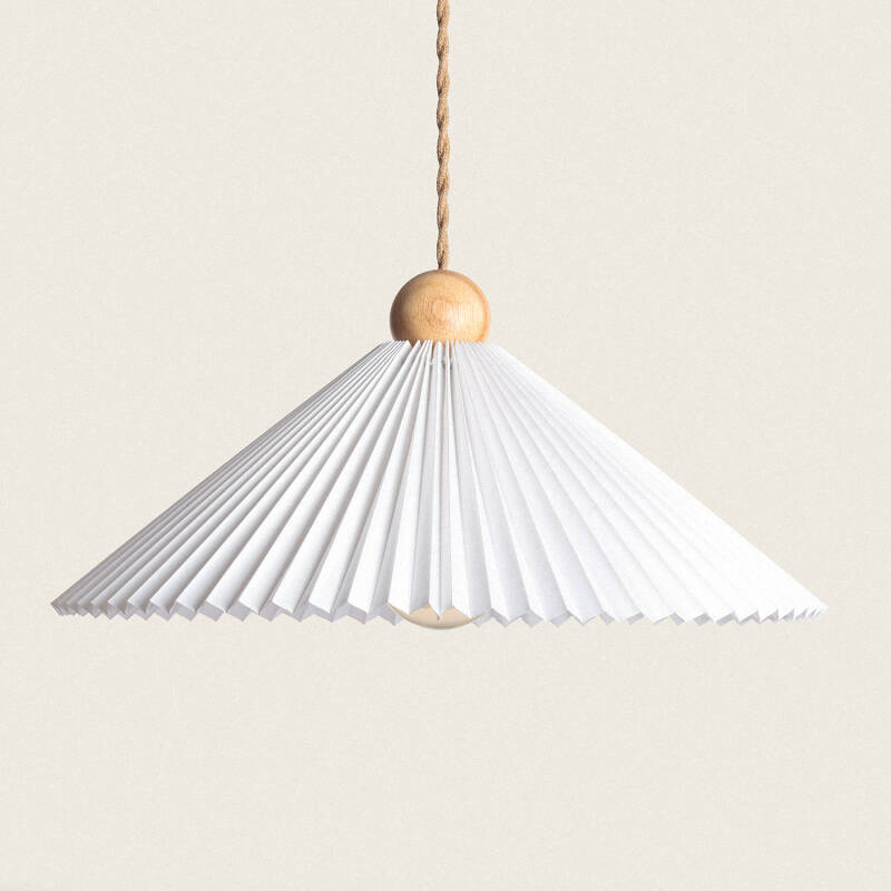 Product van Hanglamp Hout en Stof Luanda