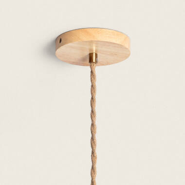 Product van Hanglamp Hout en Stof Luanda