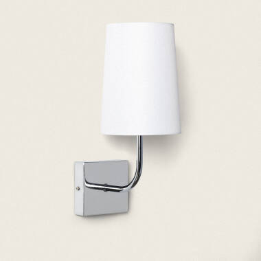 Lampe Murale Métal Silver-Wollen Conne