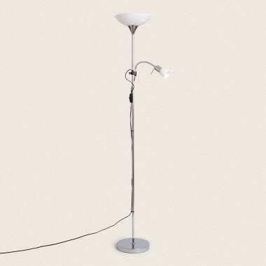 Lampadaire avec LED de Lecture Métal et Verre Ussel