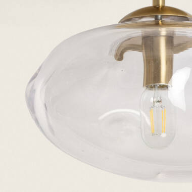 Product van Plafondlamp Metaal en Glas Halych