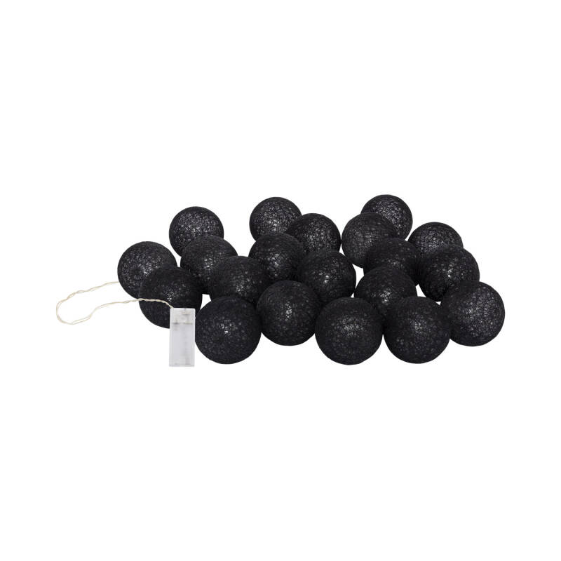 Produit de Guirlande 20 Boules LED noire