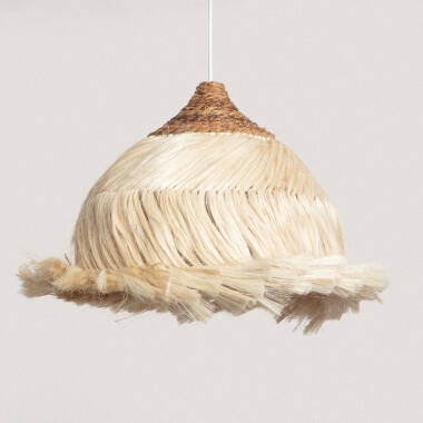 Kempo Kulu Rattan & Ramie Pendant Lamp ILUZZIA