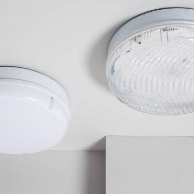 Prodotto da Plafoniera LED 24W Circolare per Esterni Ø285mm IP65 con Luce di Emergenza Non Permanente Hublot 