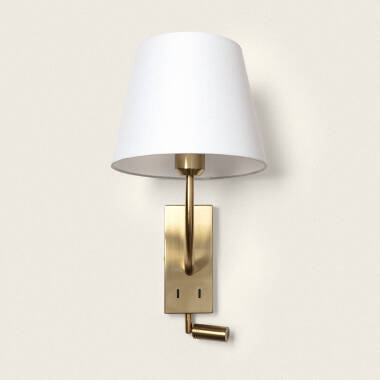 Prodotto da Lampada da Parete con Luce di Lettura 2.5W Metallo Gold-Teylo Conne