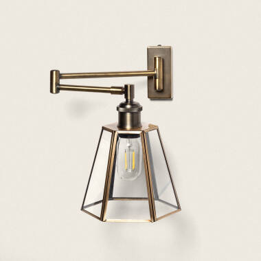 Brontom Metal & Glass Wall Lamp