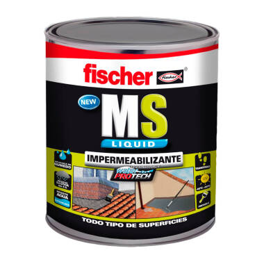 Impermeabilizzante MS Liquido 1Kg Tegola Marrone 534616 FISCHER