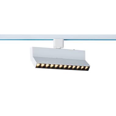 Faretto LED Binario Lineare Monofase 12W Regolabile CCT Selezionabile No Flicker  Elegant Optic Bianco